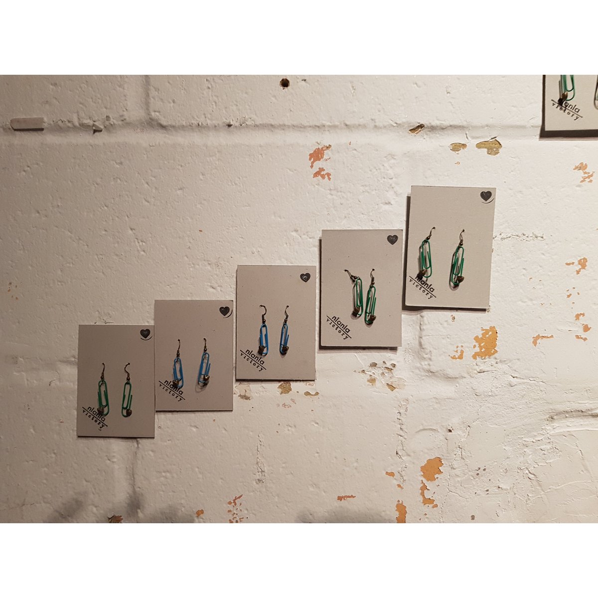 Pendientes de clip personalizados morados | por lovebynlanla
