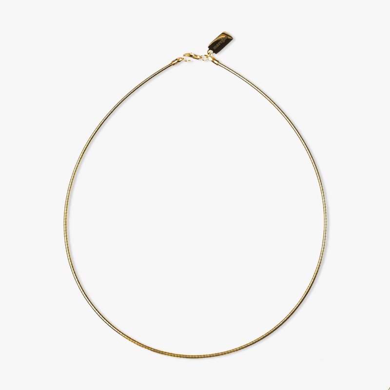 Minimalistyczny Naszyjnik Choker 2mm - Złoty