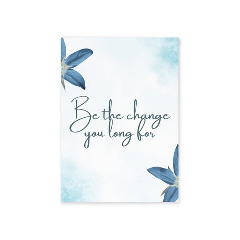The Dreamer's Bookshop - Positive Affirmation Card "Be the change"