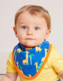 Organic cotton baby cloth with giraffe print