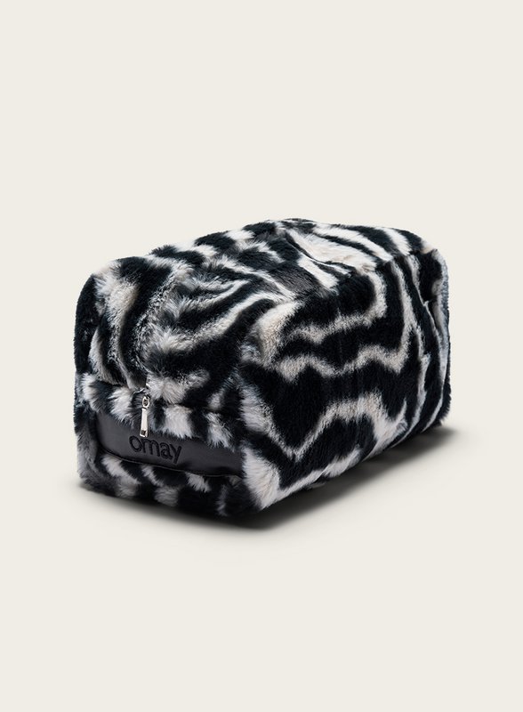 Omay Pouch Zebra White