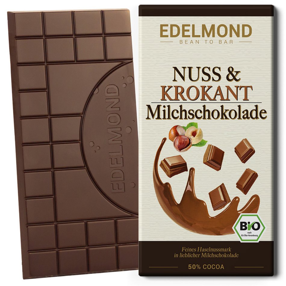 Nuss-Krokant Milchschokolade, Bio