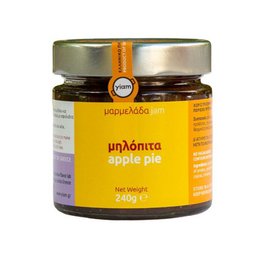 YIAM Håndlavet æbletærtemarmelade, 240 g, uden tilsat sukker