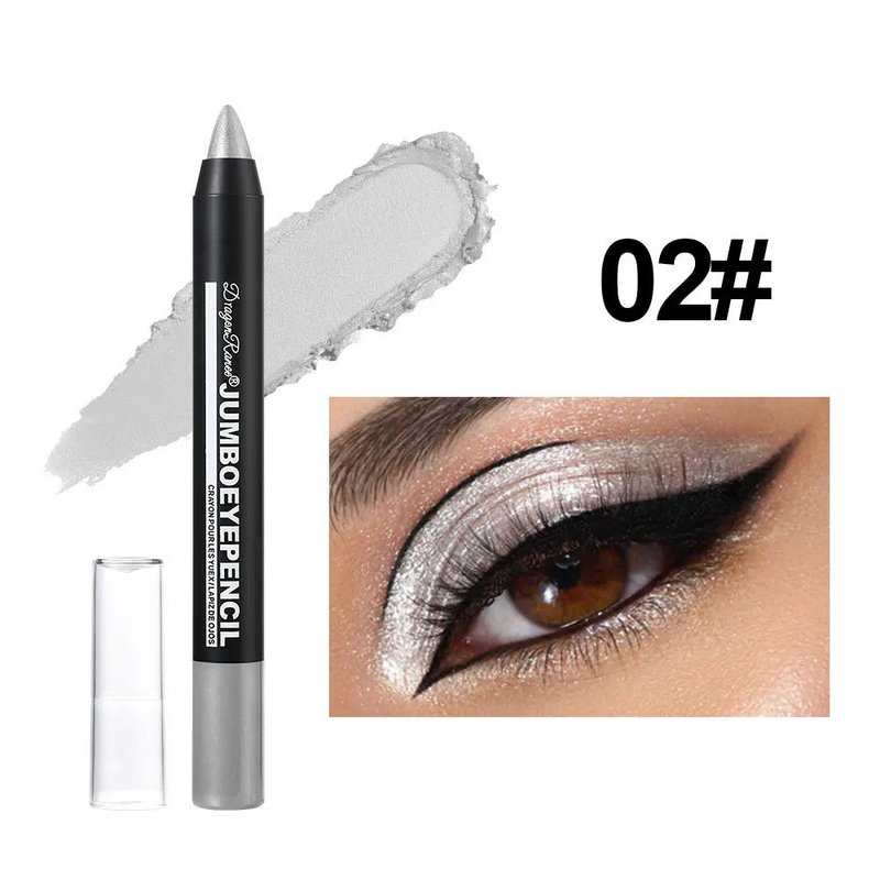 Rokerige Donkergroene Oogschaduw Potloodstift Waterdicht Parelmoer 12 Kleuren Metallic Glitter Oogschaduw Markeerstift Make-up Tool