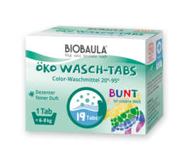 BIOBAULA ECO WASMIDDELTABS kleurrijk