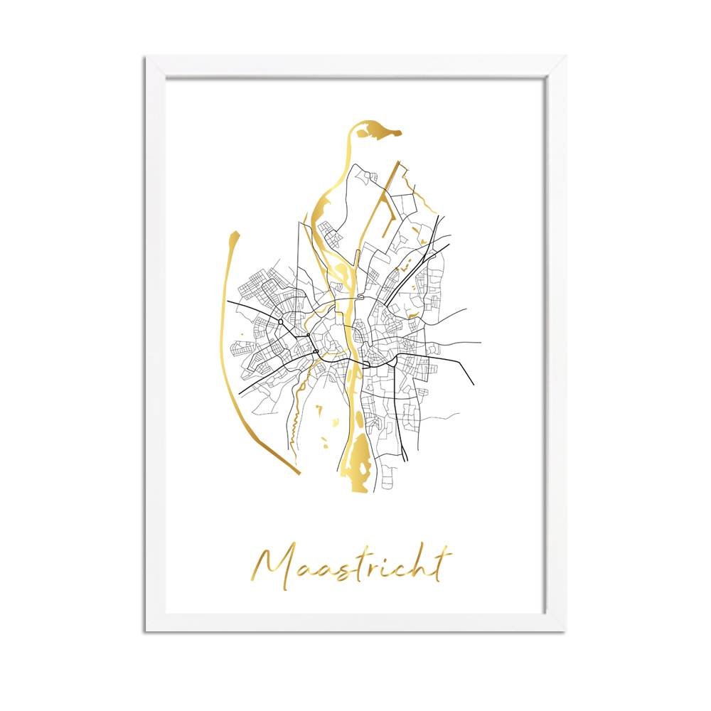 Map City Village of your choice - Gold foil / Silver foil / Copper foil