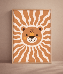 Affiche chambre enfant - Lion Lio