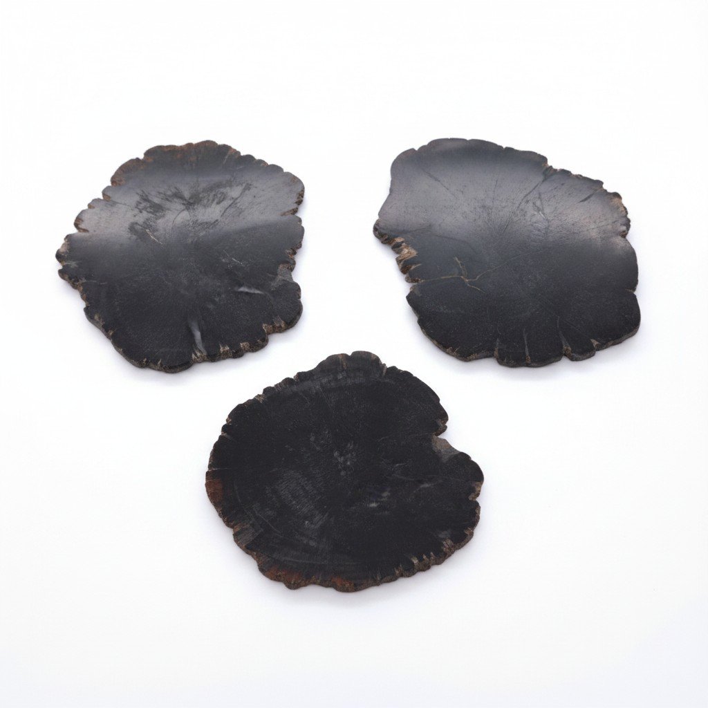Organic Petrified Wood Coaster