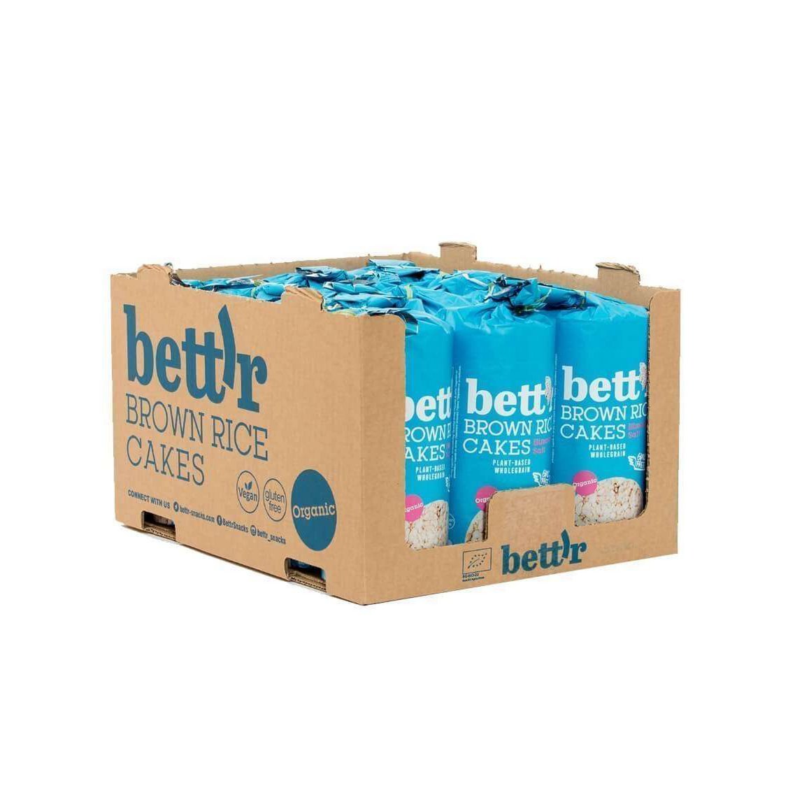 Brown Rice Cakes Himalayan Salt, organic, Bett'r, 120g