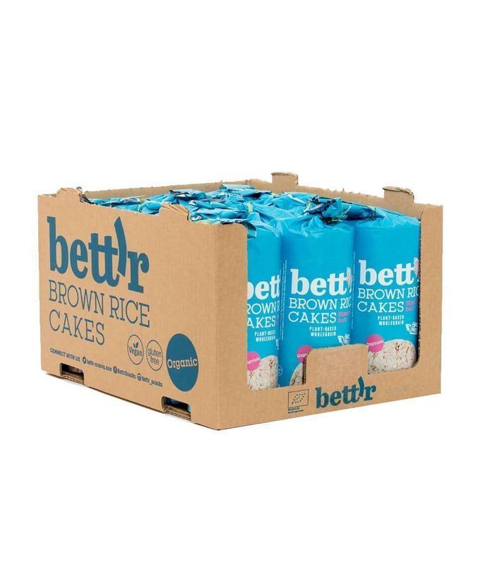 Brown Rice Cakes Himalayan Salt, organic, Bett'r, 120g