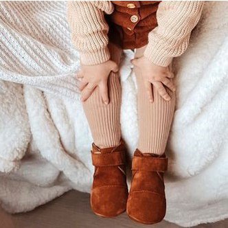 Suede Classic Boots - Cognac