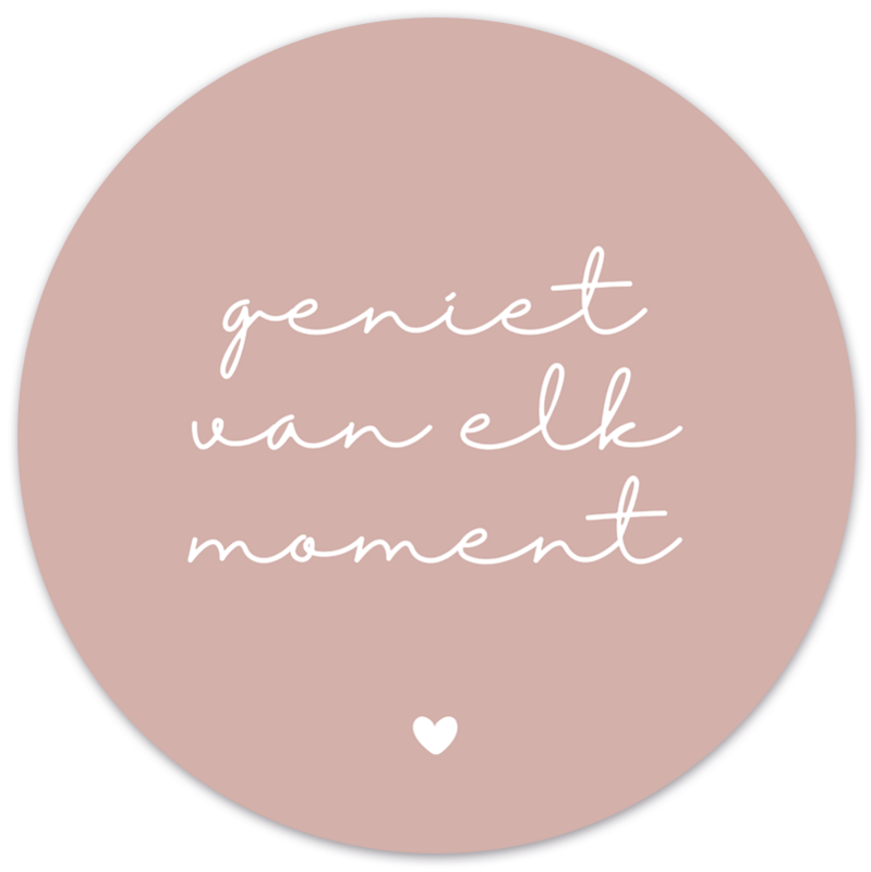 Cerchio da parete goditi ogni momento rosa
