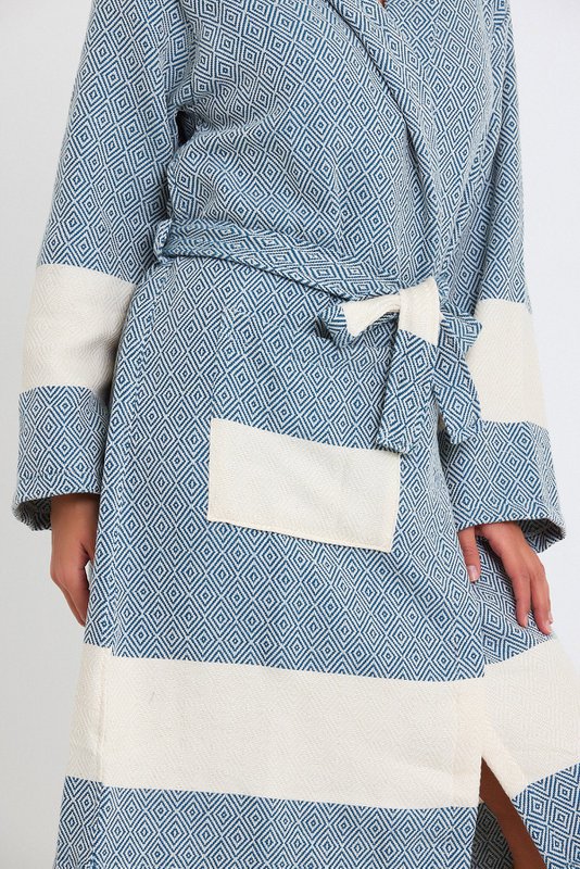 Diamond Bathrobe - Petrol