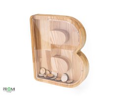 Große hölzerne Sparschwein, Brief Sparschwein, Brief Münzbox, Holz Brief Sparschwein, PiggyBank