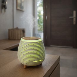 USB Ultrasonic Diffuser – Lina – Flerfarvet LED-belysning – Moderne og diskret – Dekorationsgave-idé
