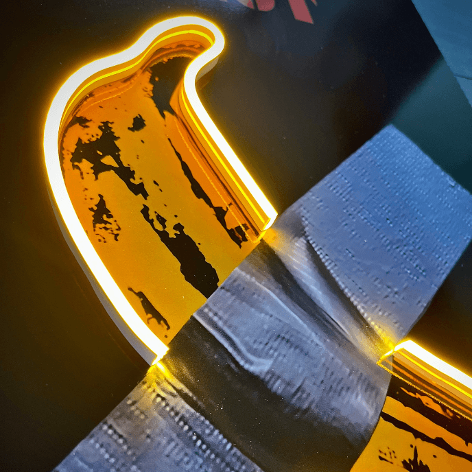 Non mangiare questa banana | Arte della parete a LED