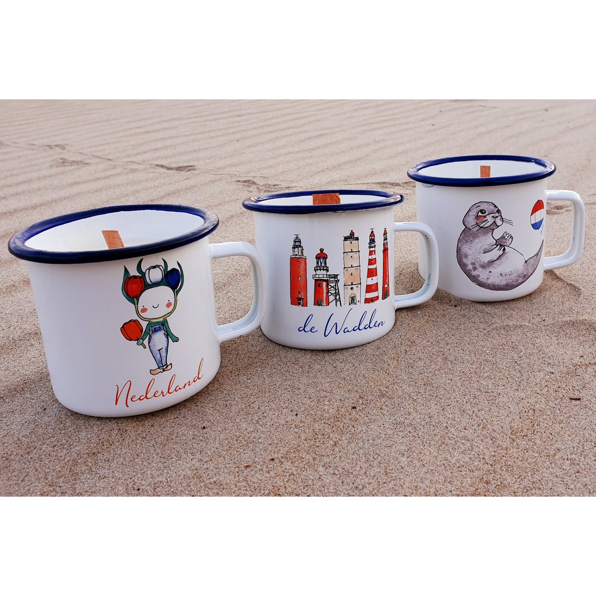 WADDEN LIGHTHOUSES KERZE IN EINEM BECHER
