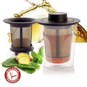 SMART BREW SYSTEEM 180 ml, dubbelwandig glas + permanent filter