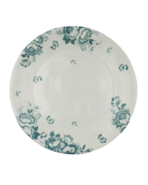 Teller Vintage Blumen grün