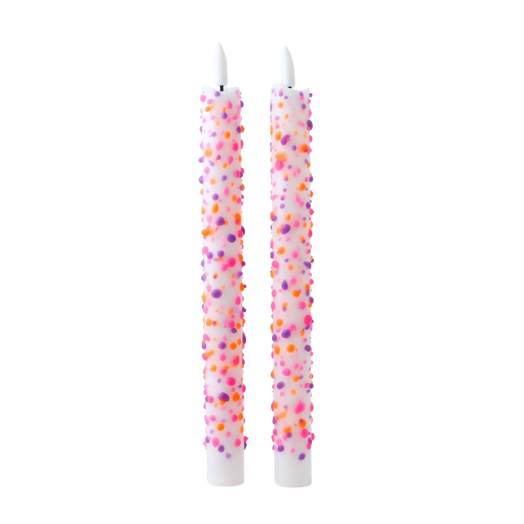 Candela a colonna LED Vivid Sparks - Set da 2