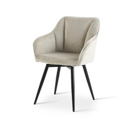 Sienna fauteuil [set van 2] [linnenstof] [360 graden draaibare voet]