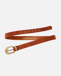 MADE TO ORDER Annie | Classic Belt with Statement Gold Buckle