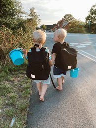 MiniMe â™»ï¸ Dziecięca torba z poliestru z recyklingu w kolorze czarnym
