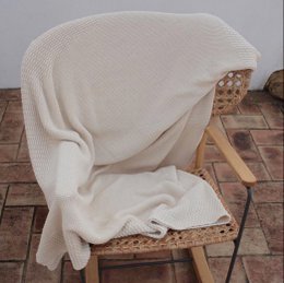 Gestrickte Überwürfe, gestrickte Decke, CottonThrows, gestrickte Überwurfdecke aus 100 % Baumwolle