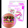 SET BRAZILIAN CUFFS  RAINBOW 110x130mm