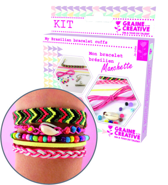 SET BRAZILIAANSE MANCHETTEN REGENBOOG 110x130mm