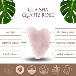 ThermoConfort Eye Mask og Rose Quartz Gua Sha Kit – Termoterapi – Essential Beauty Accessories – Natural Stone – Lifting Tool