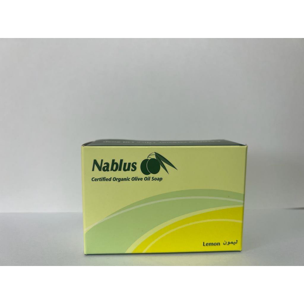 Jabón Nablus Jabón de aceite de oliva orgánico limón, 100g