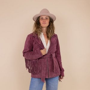 Ladies cowboy jacket Kodi raspberry