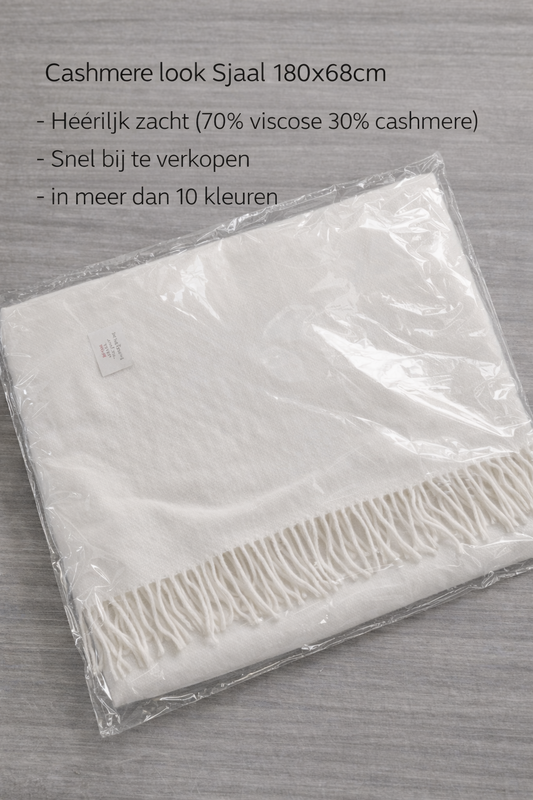 HS Cashmere Look tørklæde - 10+ farver - 180x68cm - Alsidig brug