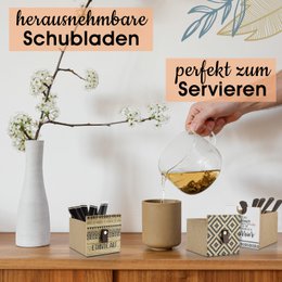 Moderne Teebeutel Aufbewahrung | uit Holz | in Boho Stil |