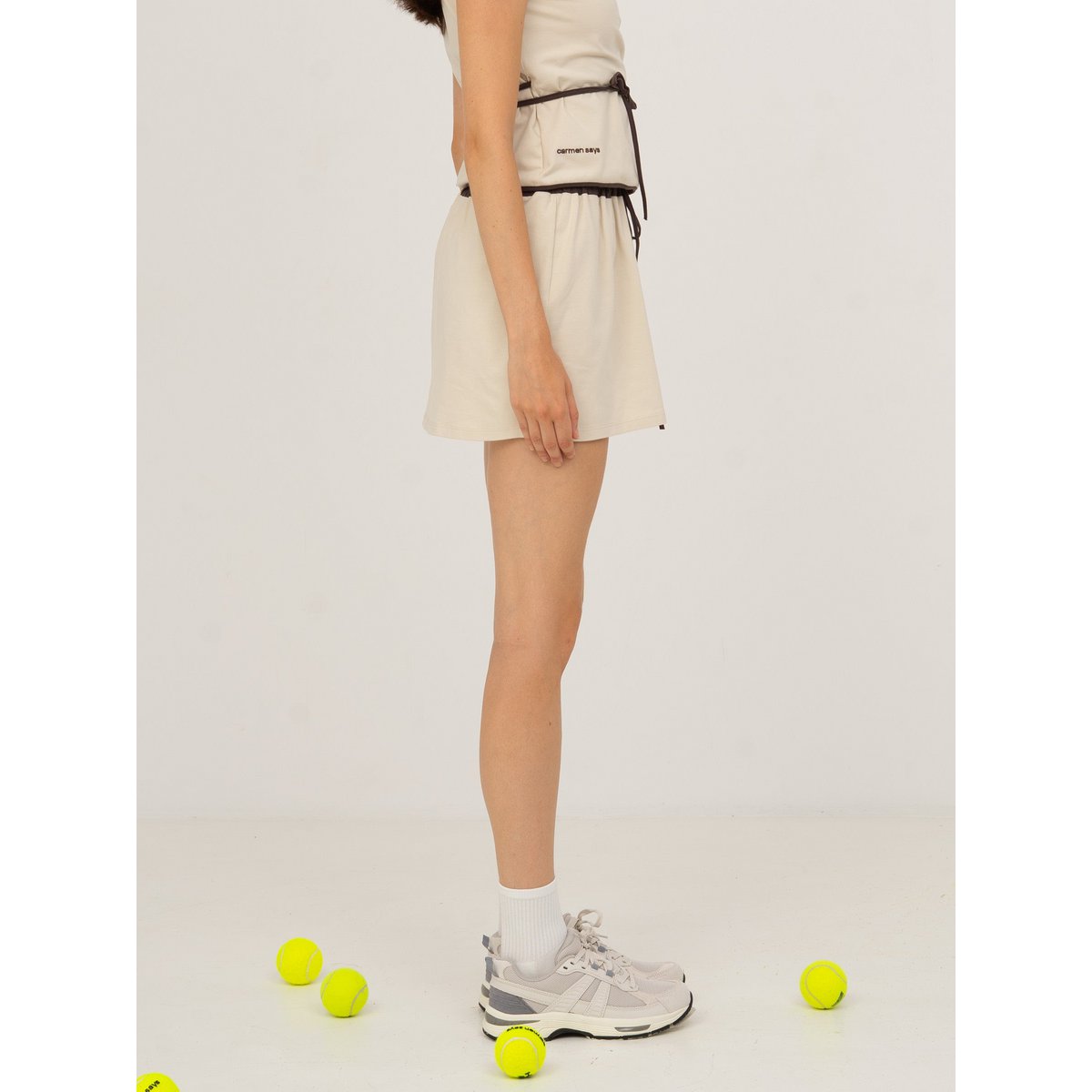 Minifalda deportiva blanca Serve