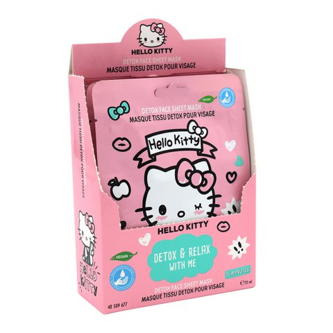 Detox stoffen masker - Hello Kitty