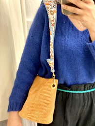 Sac Seau VELOURS CÔTELÉ ARANCIO