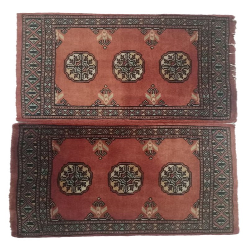 Tapis en laine d'opium noué à la main Bokhara