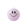 Smiley Kaars – 7,5 cm - Lila