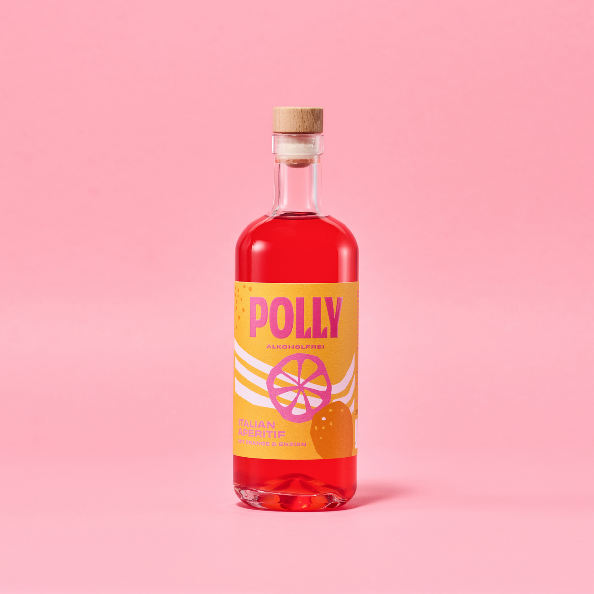 POLLY Italiensk Aperitif – Alkoholfri aperitif til Spritz | Orange & ensian | 500 ml