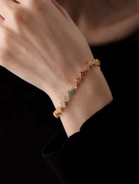Bracelet en cristal de trèfle kaléidoscope