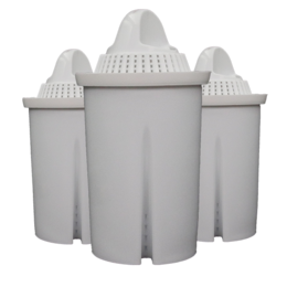 Filter cartridges (3pcs) for non-alcoholic liquors. The product is a set of 3 filter cartridges that can be used to filter non-alcoholic liquids. The image shows the filter cartridges in a white color.