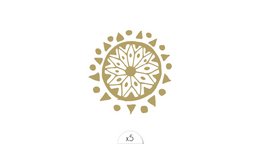 Tatuaje temporal: Mandala dorada