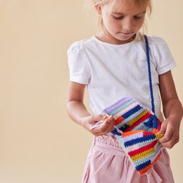 Bolso De Ganchillo Arcoiris
