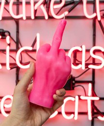 Fick dich Candle Pink