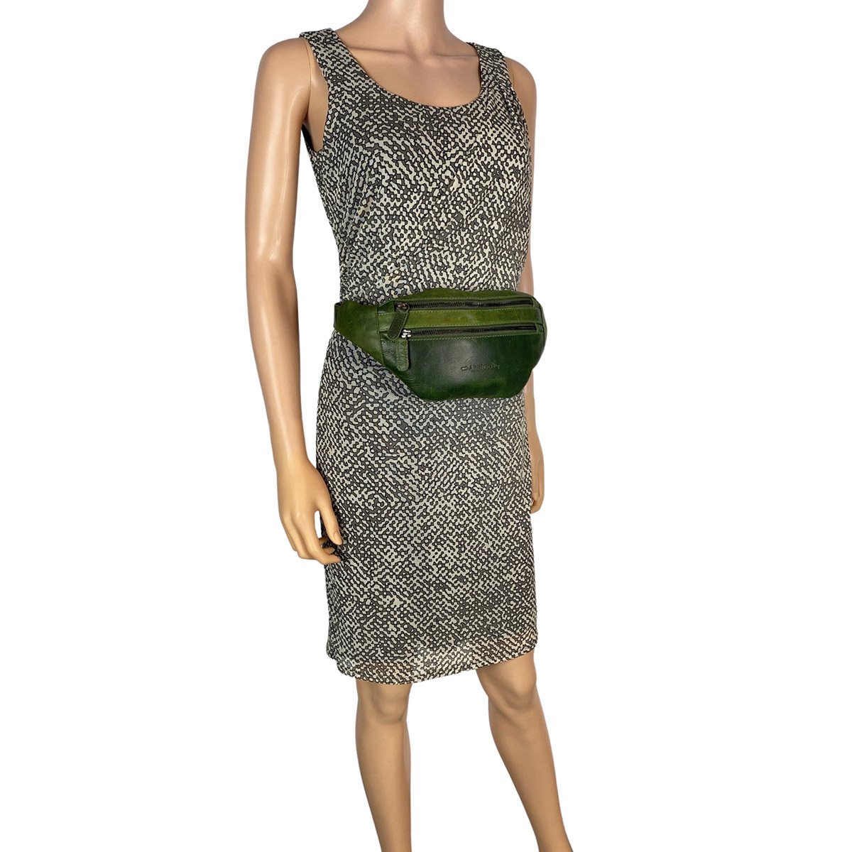 Taljetaske Læder - Fanny Pack Læder - Pouch Taske i 6 farver læder - Læder Belly Bag - Unisex model
