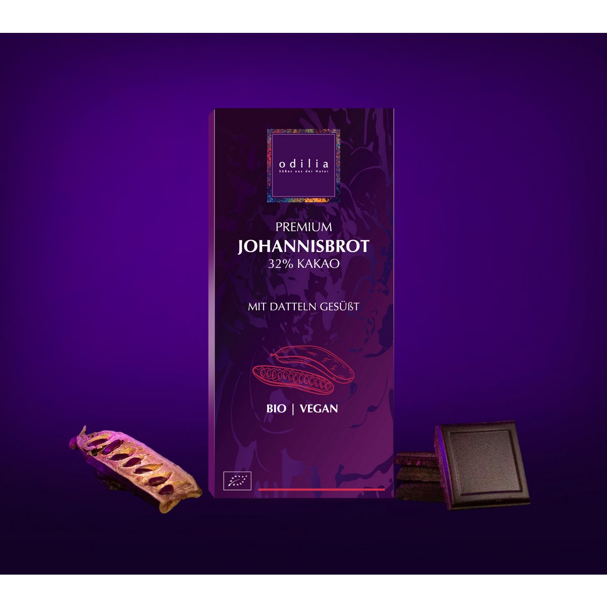 Organic premium carob chocolate