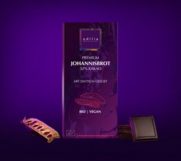 Chocolate de algarroba premium ecológico