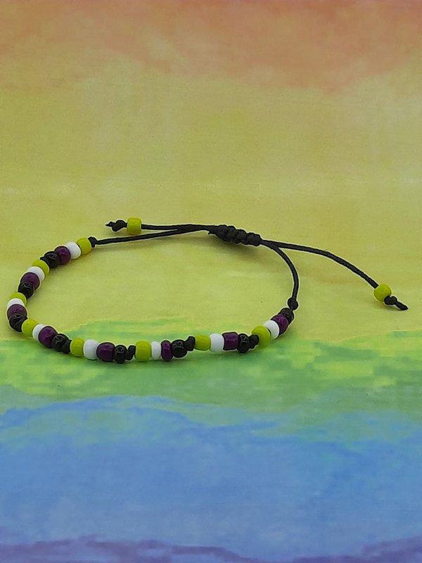 %231197 LGBTQ+ non binary pride bracelet